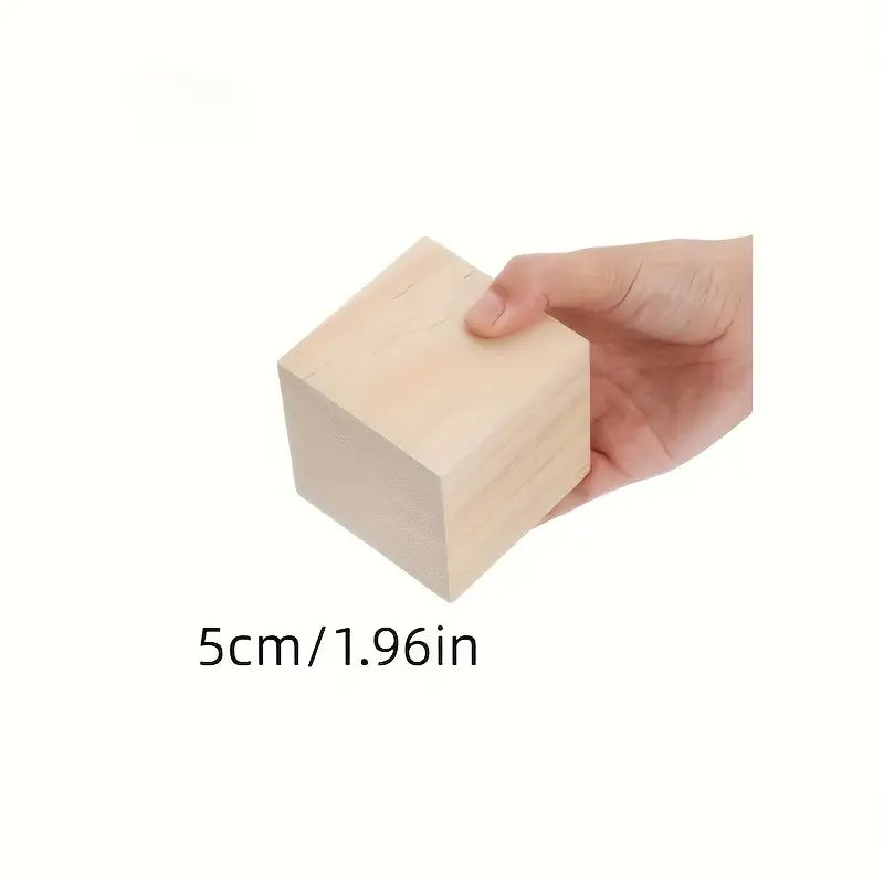 Cubo Segnatavolo in Legno Personalizzato con Logo Aziendale, QR Code, Wifi, Social Media, Numeri Tavoli