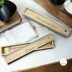 Astuccio In Legno Con Matite Colorate, Personalizzabile con Nome o Dedica