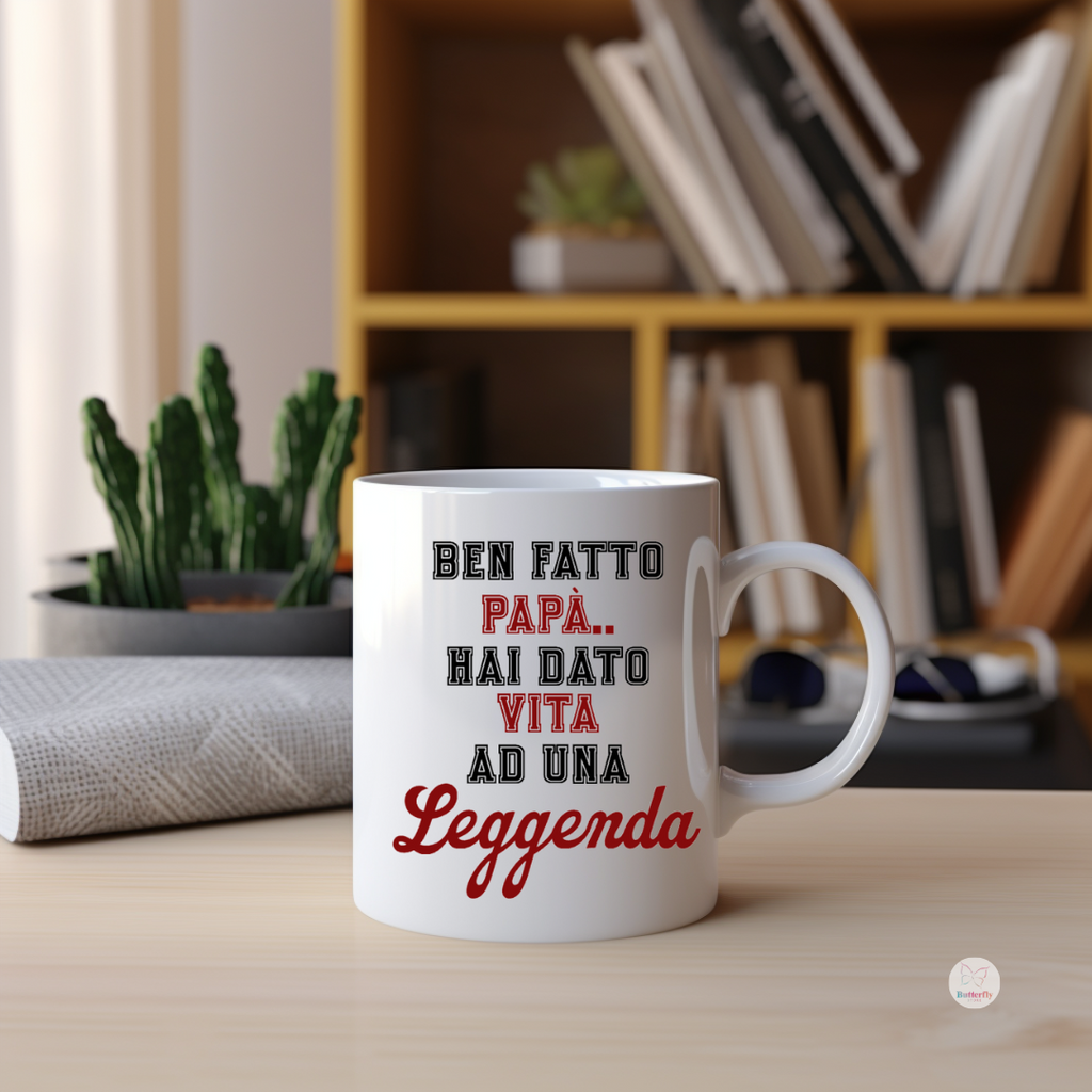 Tazza Divertente per Papà – Idea Regalo Simpatica in Ceramica 325ml