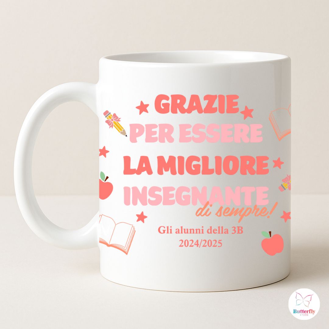Tazza Personalizzata Insegnanti - Idea Regalo Maestra Maestro