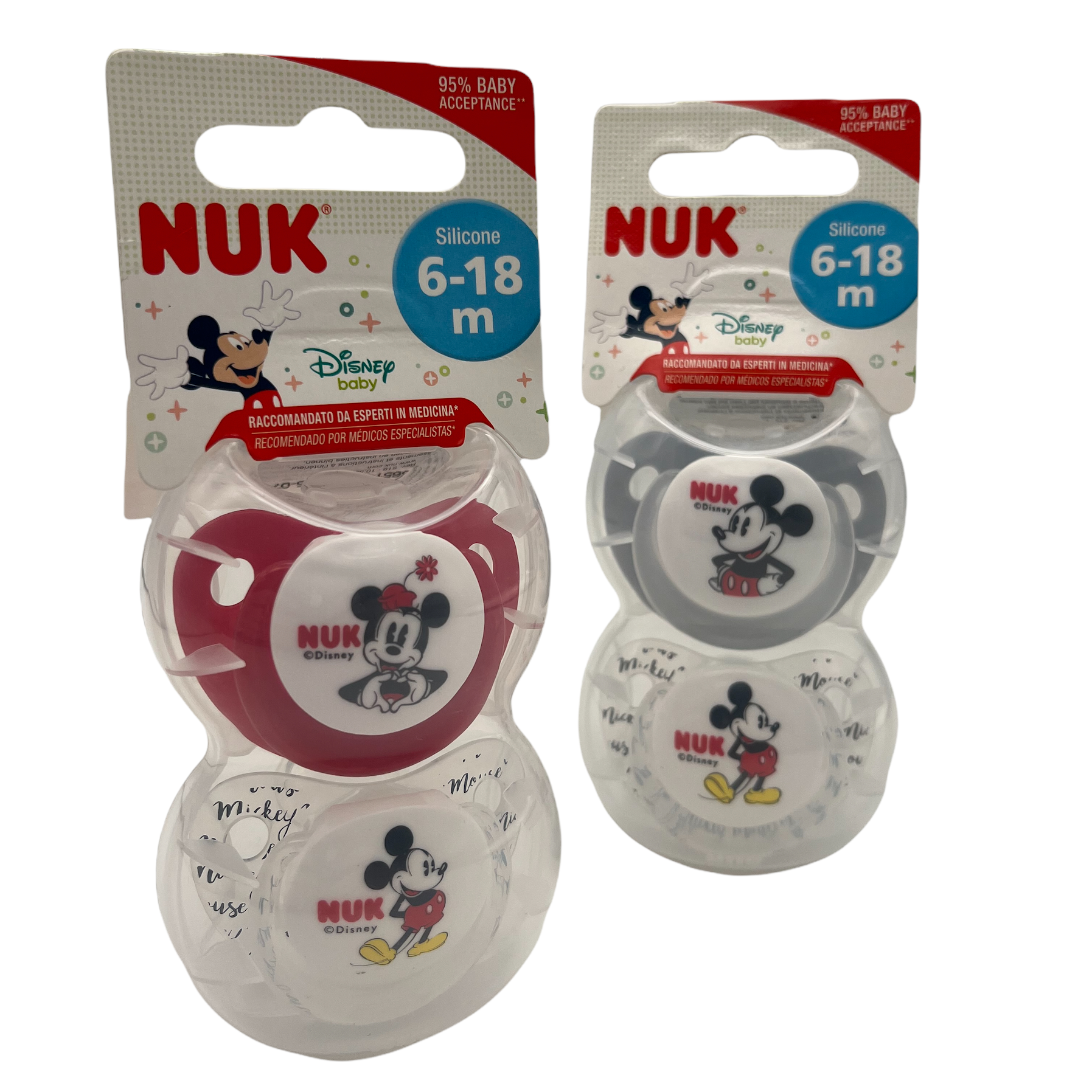 Succhietto Space in silicone NUK Disney Mickey Mouse 6-18M