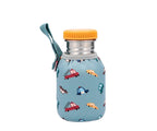 Borraccia Acciaio Con Fodera Vintage Cars 350ml - Personalizzabile