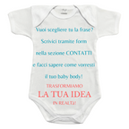 Body Per Neonato Personalizzato - Realizziamolo Insieme