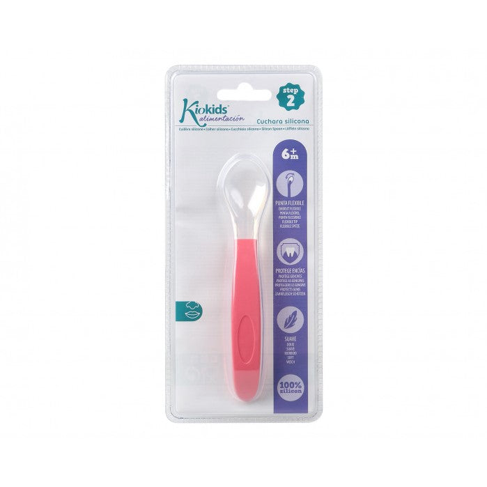 Cucchiaio In Silicone Rosa Step 2 – Kiokids