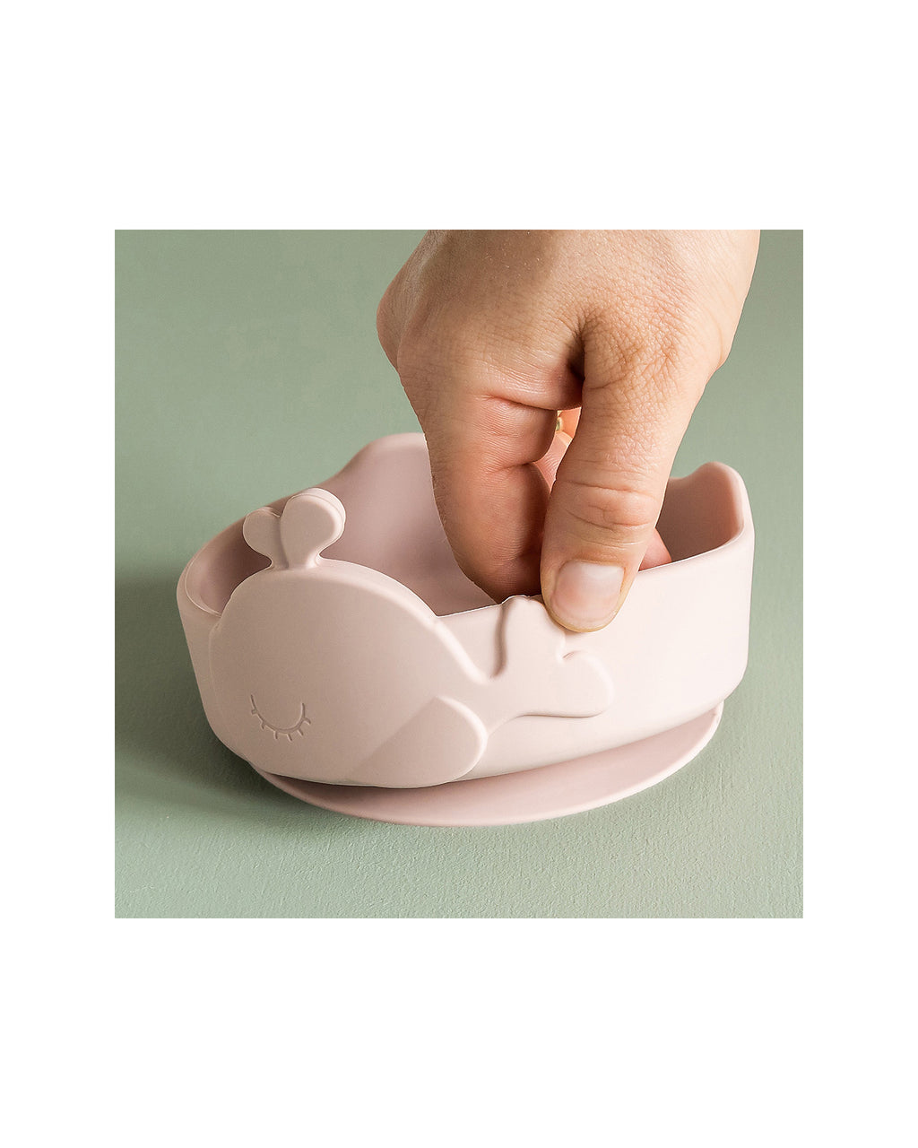 Set Svezzamento Ciotola e Cucchiaino Wally Rosa