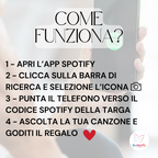 Targa In Legno Con Codice Canzone Spotify, Personalizzata Con Dedica