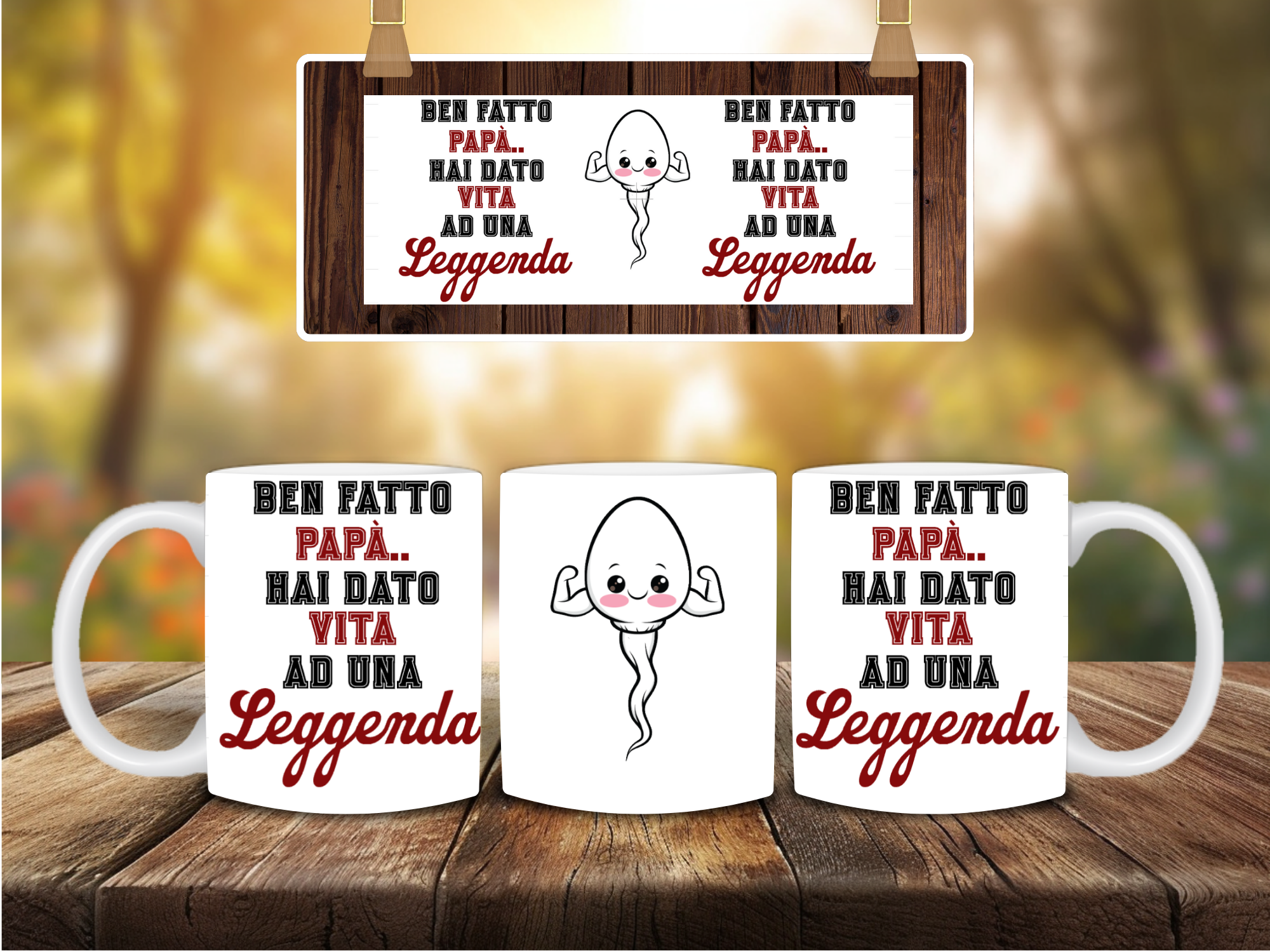 Tazza Divertente per Papà – Idea Regalo Simpatica in Ceramica 325ml