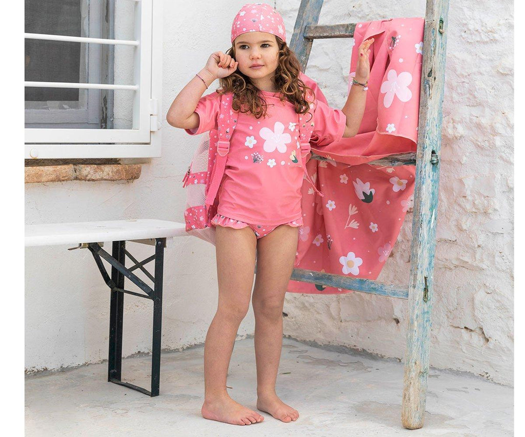 Costume Slip Flowers 4-5 Anni