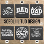 Sottobicchiere in Ardesia Festa del Papà – 6 Design Disponibili
