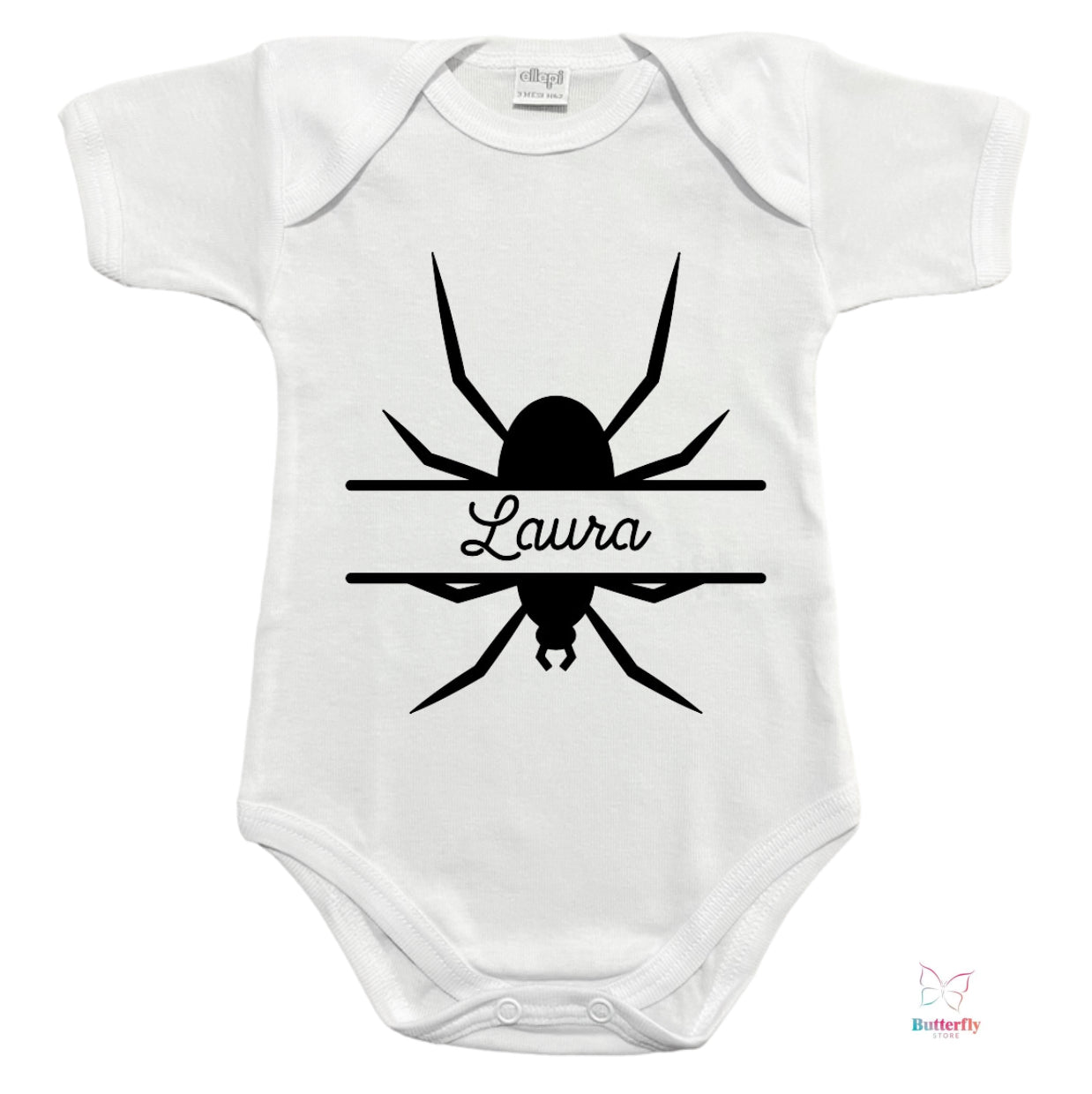 Halloween Body Neonati Mega Ragno - Con Nome