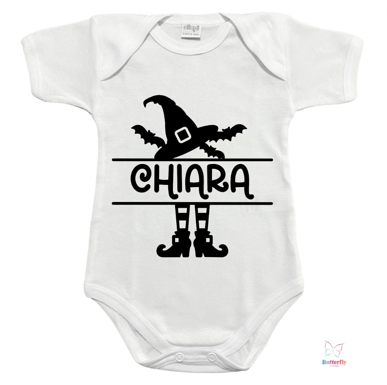 Halloween Body Neonati Streghetta - Con Nome