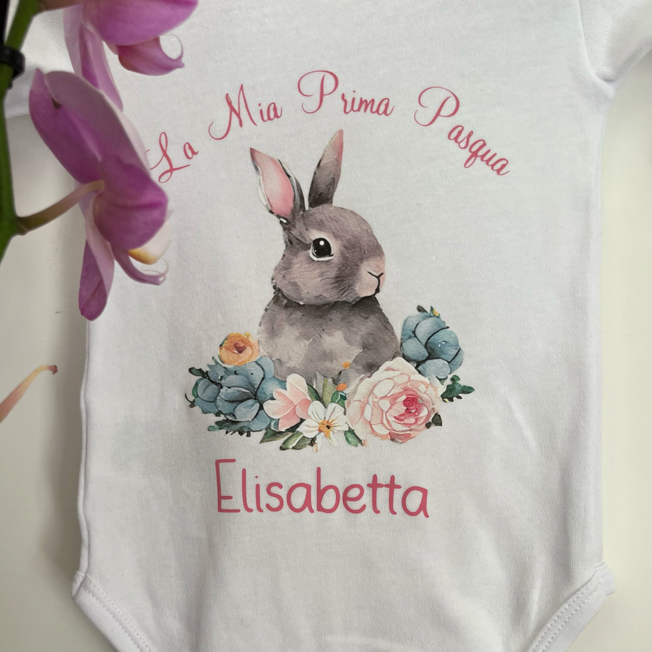 Baby Body La Mia Prima Pasqua - Personalizzabile Con Nome