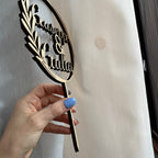 Cake Topper Personalizzato in Legno con Nomi, Topper Nozze Promessa, Compleanni, Evento Speciale