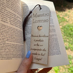 Segnalibro in Legno Personalizzabile con Incisione Sul Retro