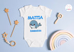 Body Per Neonati Personalizzato Con Nome - Balena