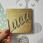 Segnaposto Nome in Legno per Matrimonio, Battesimo, Comunione, Baby Shower, Natale, Eventi Aziendali