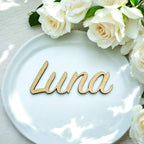 Segnaposto Nome in Legno per Matrimonio, Battesimo, Comunione, Baby Shower, Natale, Eventi Aziendali