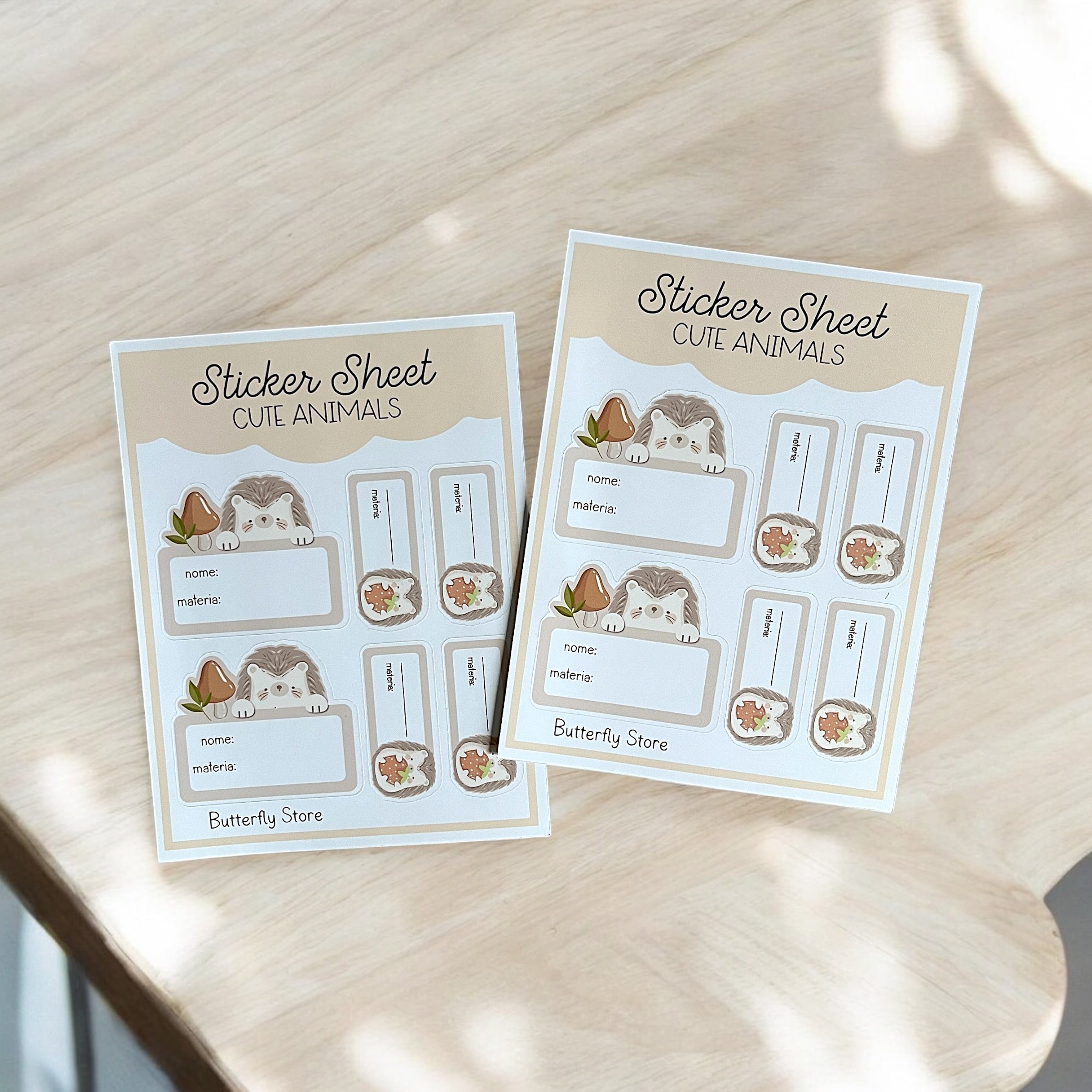 Set 12 Etichette Adesive Scuola - Sticker Sheets Back To School