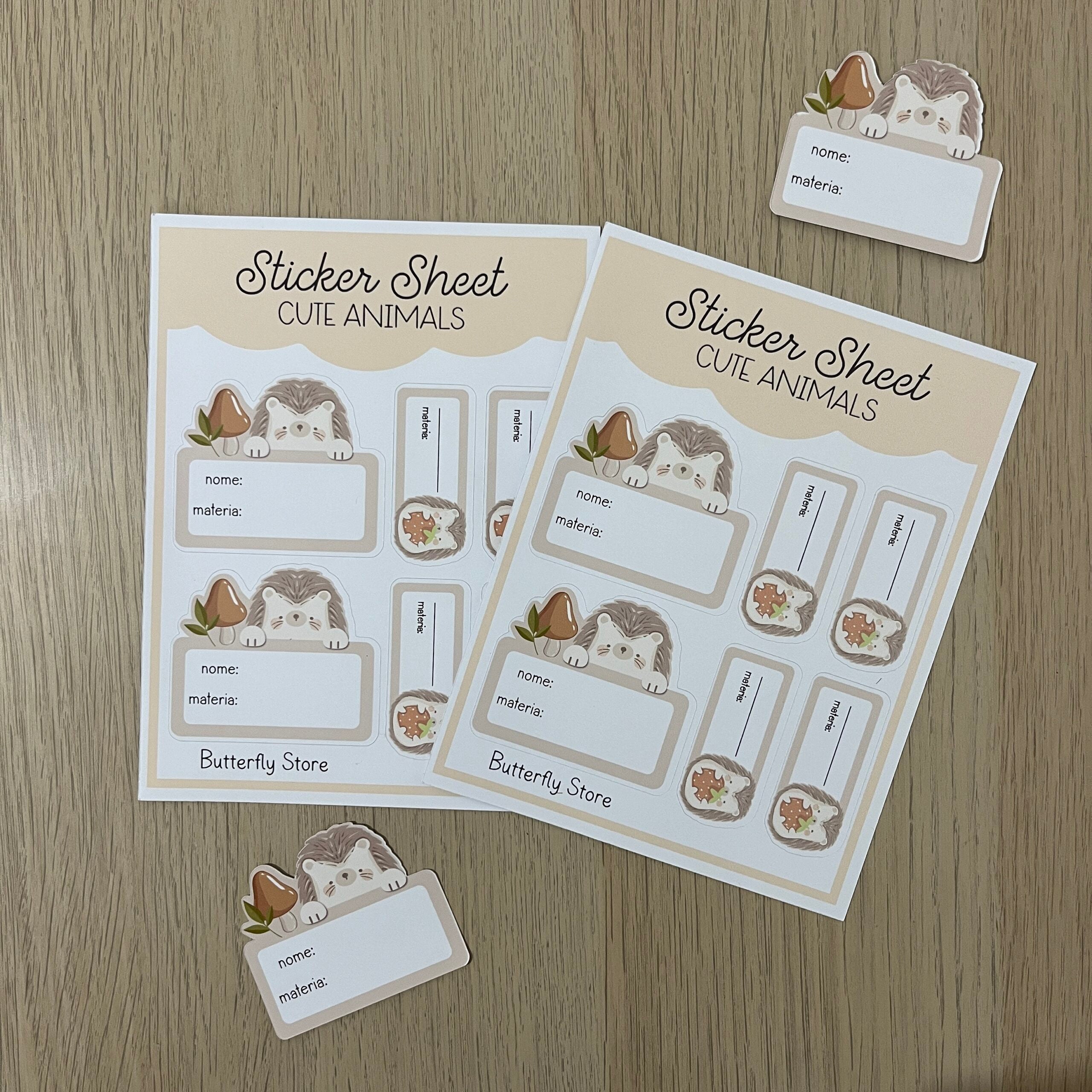 Set 12 Etichette Adesive Scuola - Sticker Sheets Back To School