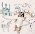 Coperta Complimese Neonato Something Magical + 14 Cards - Personalizzabile