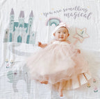 Coperta Complimese Neonato Something Magical + 14 Cards - Personalizzabile