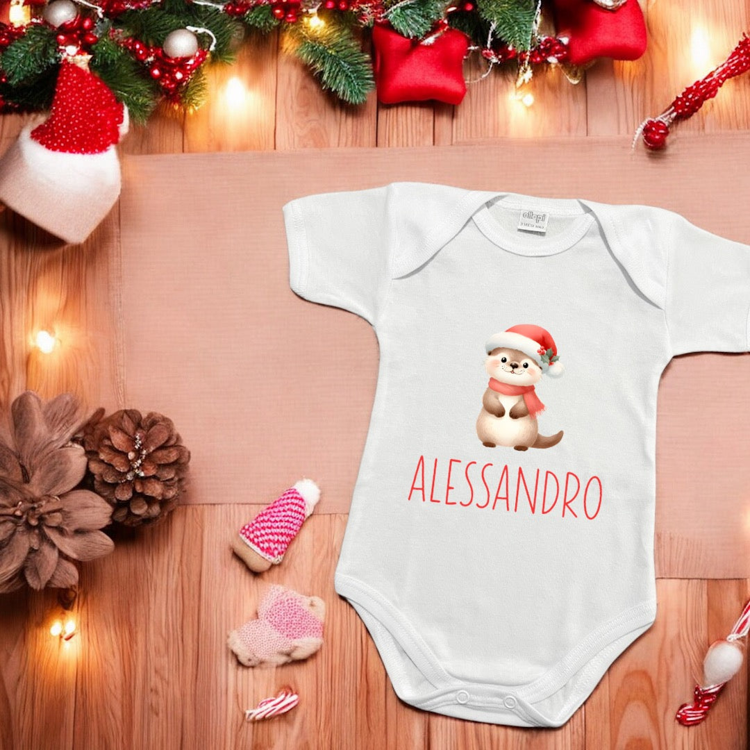 Body Neonato Di Natale Personalizzato - Scegli Il Disegno