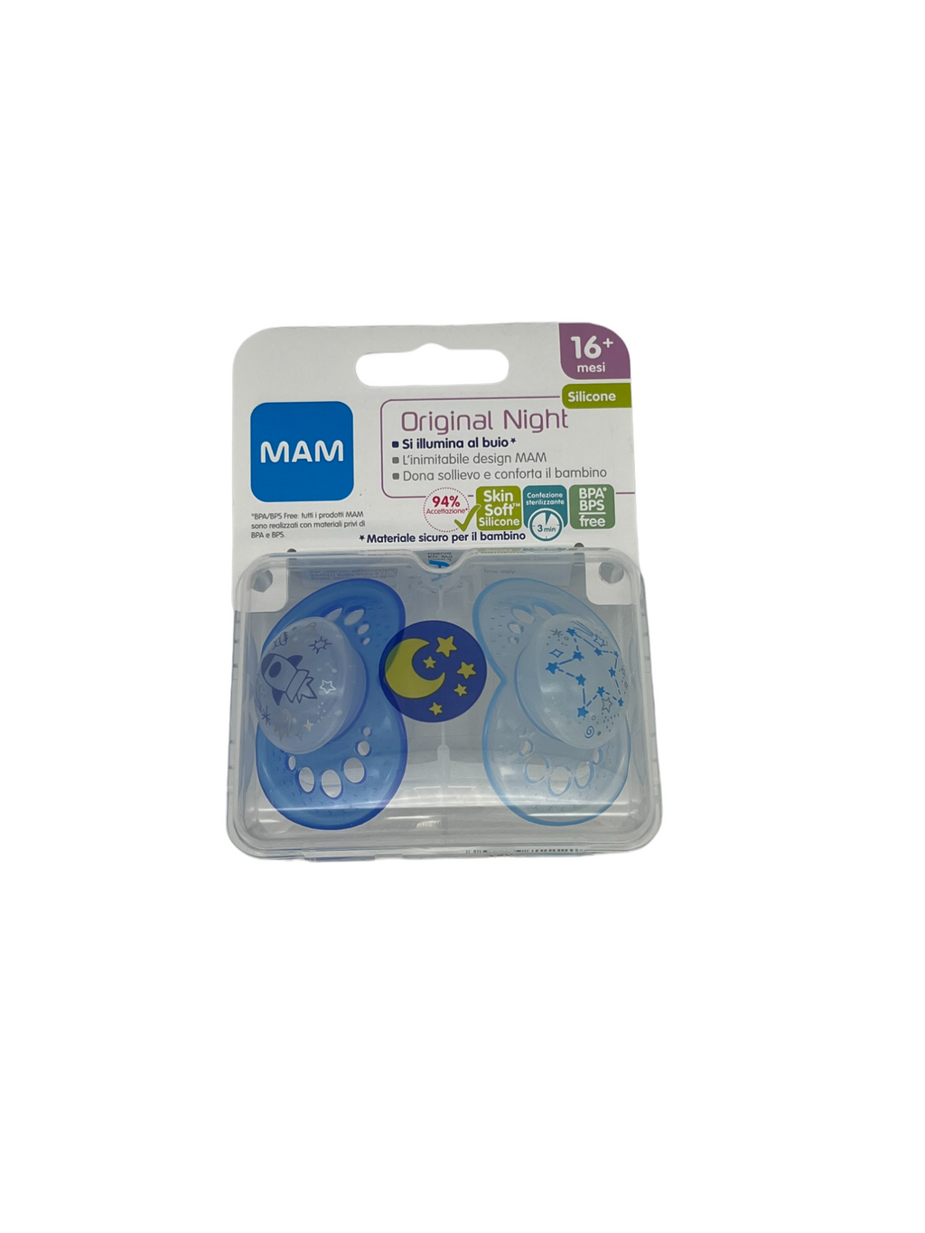 Succhietto MAM Original Night 2Pz – Azzurro16+