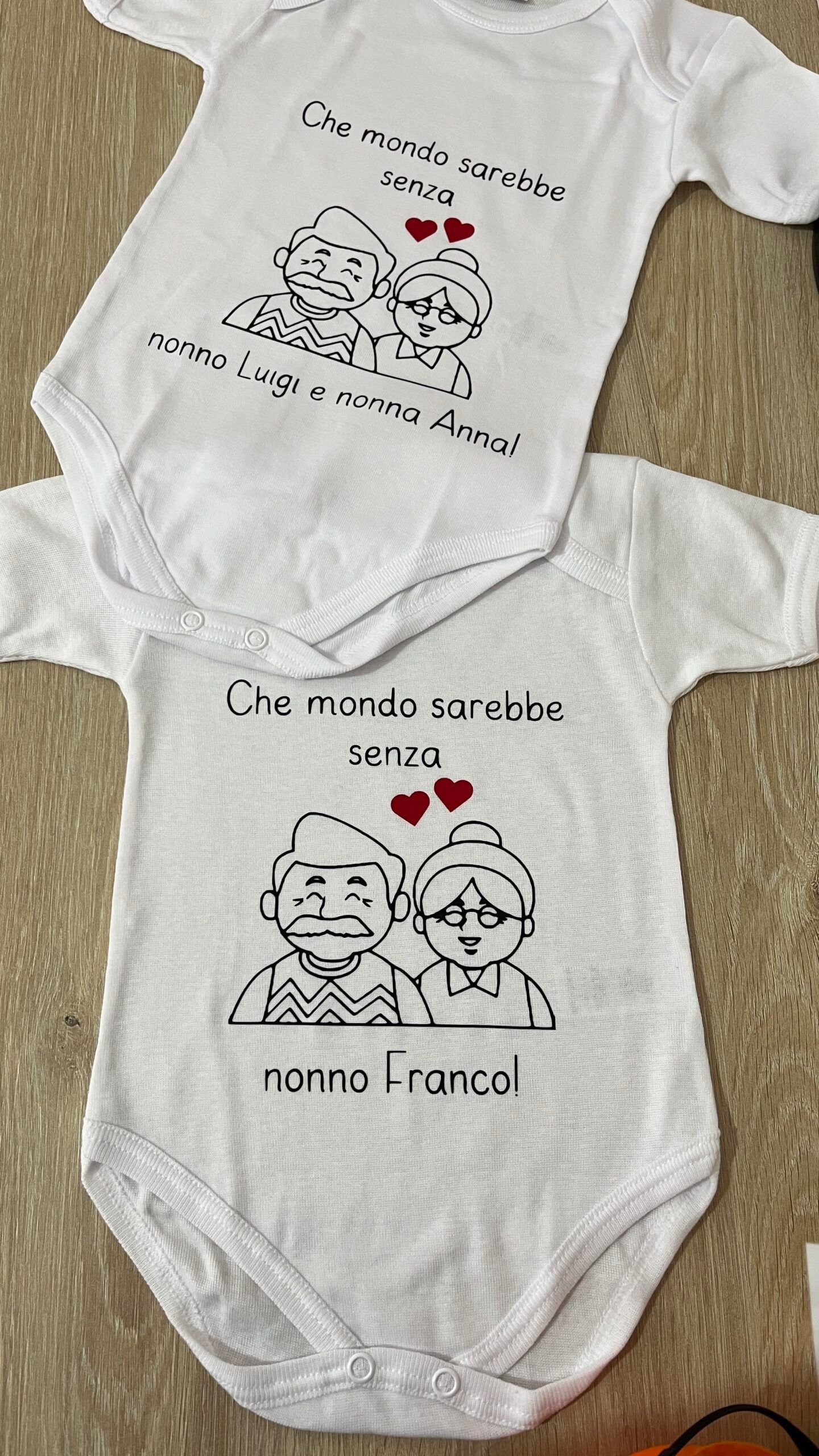 Baby Body Festa Dei Nonni Personalizzato Con Nomi