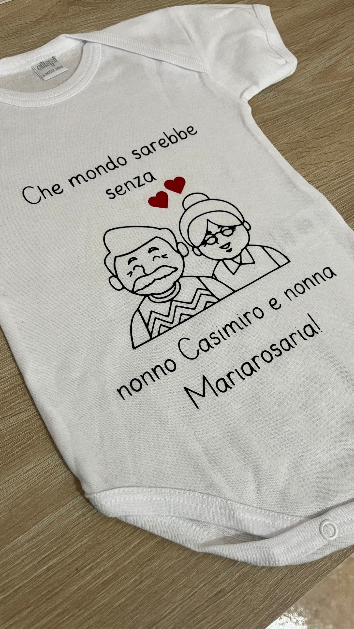Baby Body Festa Dei Nonni Personalizzato Con Nomi