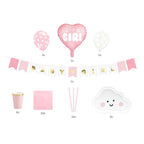 Kit Baby Shower Rosa "It's a Girl" 49pz