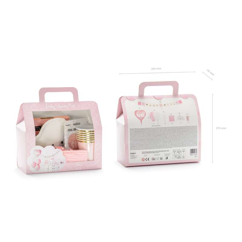 Kit Baby Shower Rosa "It's a Girl" 49pz