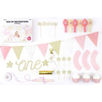 Kit Festa 1°Compleanno Rosa "One Pink" 33pz