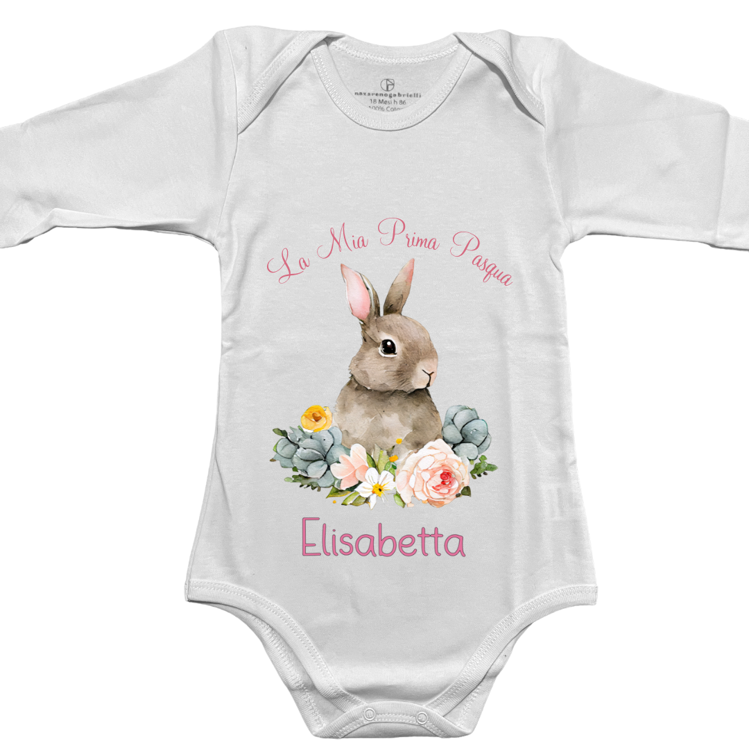 Baby Body La Mia Prima Pasqua - Personalizzabile Con Nome