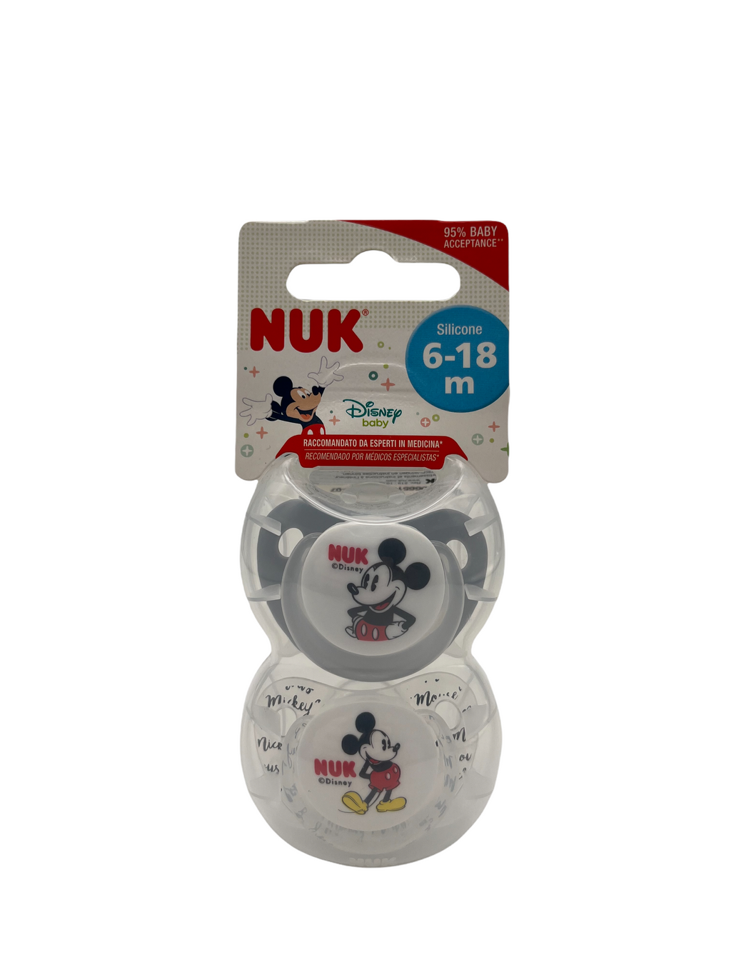 Succhietto Space in silicone NUK Disney Mickey Mouse 6-18M