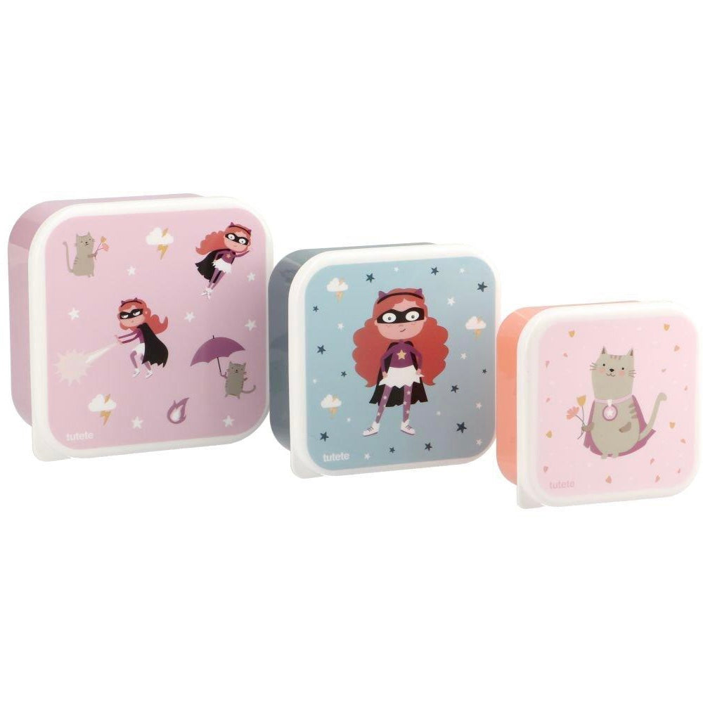 Pack 3 Scatoline Snack Fantastic Girl - Personalizzabili