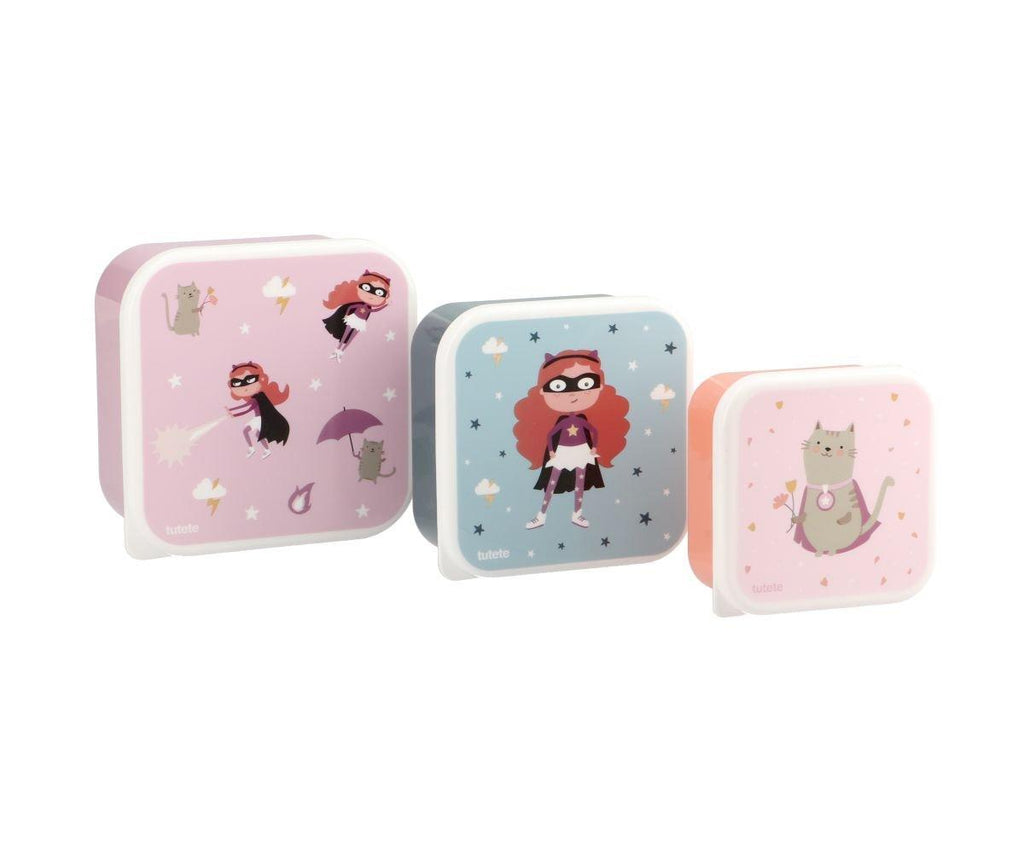 Pack 3 Scatoline Snack Fantastic Girl - Personalizzabili