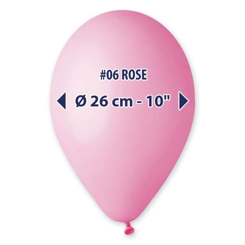Palloncino Gemar10" G90 rosa - 25p
