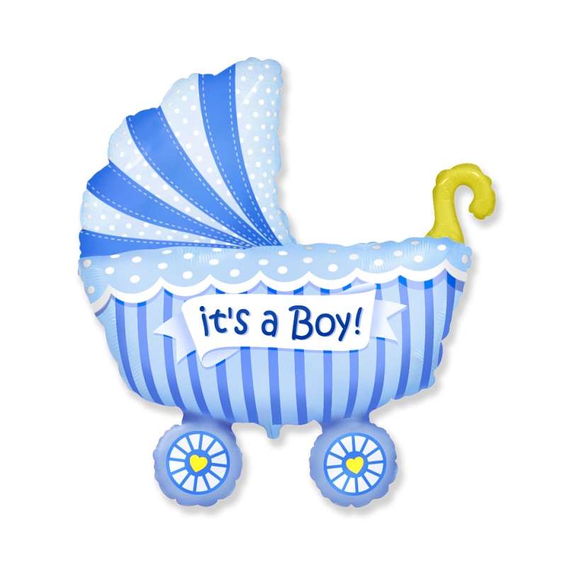 Palloncino 14" Mini Shape Carrozzina "It's a Boy"