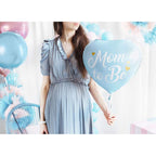 Palloncino 18" mylar Cuore Celeste "Mom To Be"