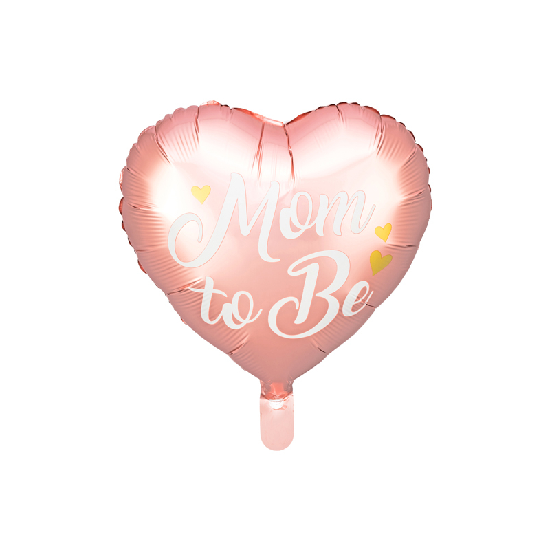 Palloncino 18" mylar Cuore Rosa "Mom To Be"