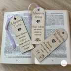 Segnalibro Personalizzato in Legno per Maestra - Regalo Fine Anno Scolastico