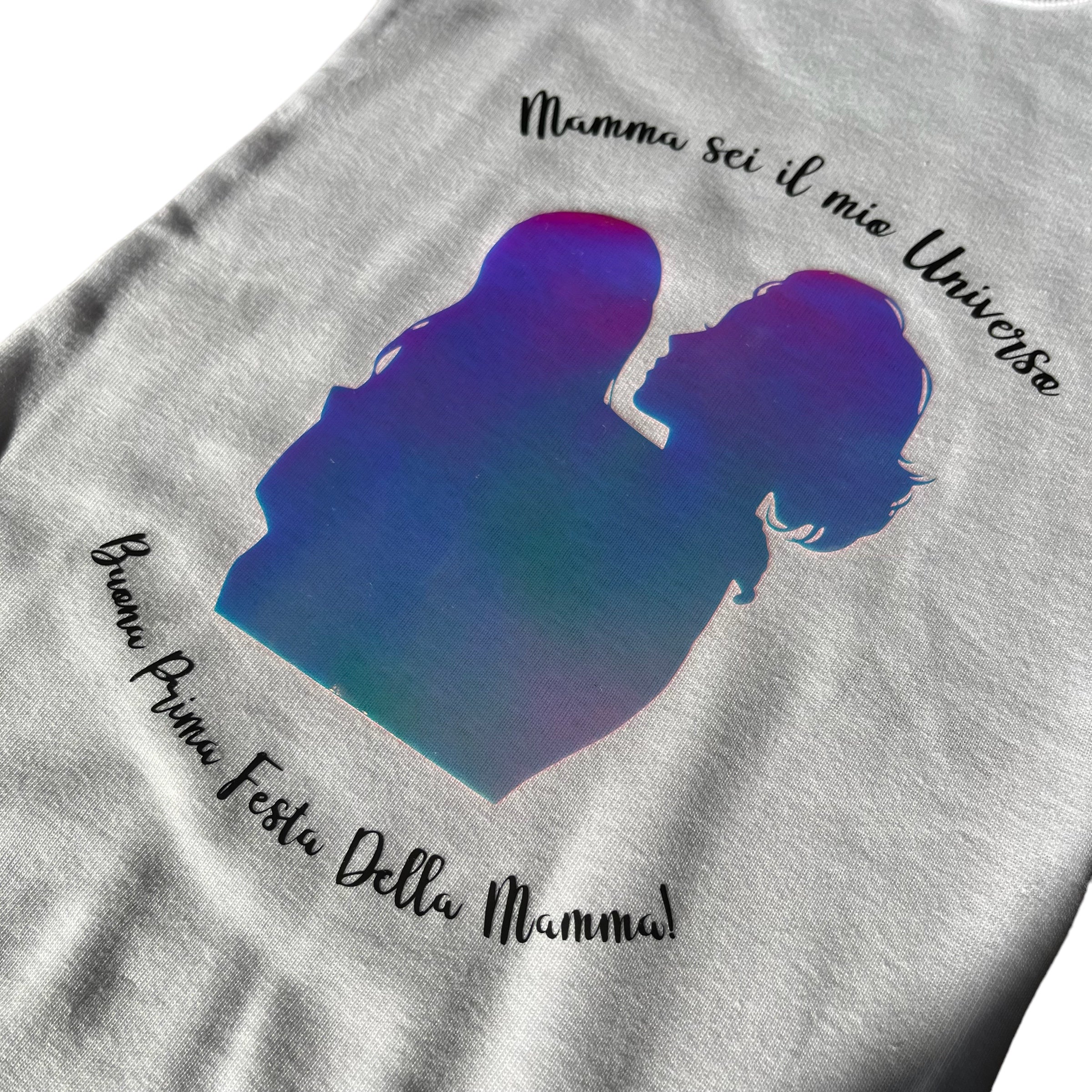 Baby Body Olografico "Mamma Sei Il Mio Universo" - Personalizzabile Con Nome