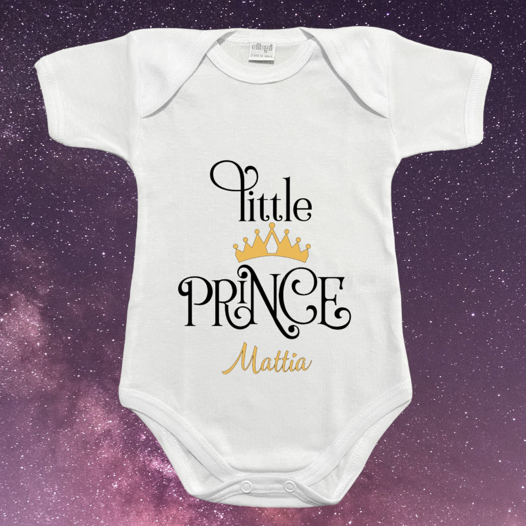 Baby Body "Little Prince" Personalizzato Con Nome