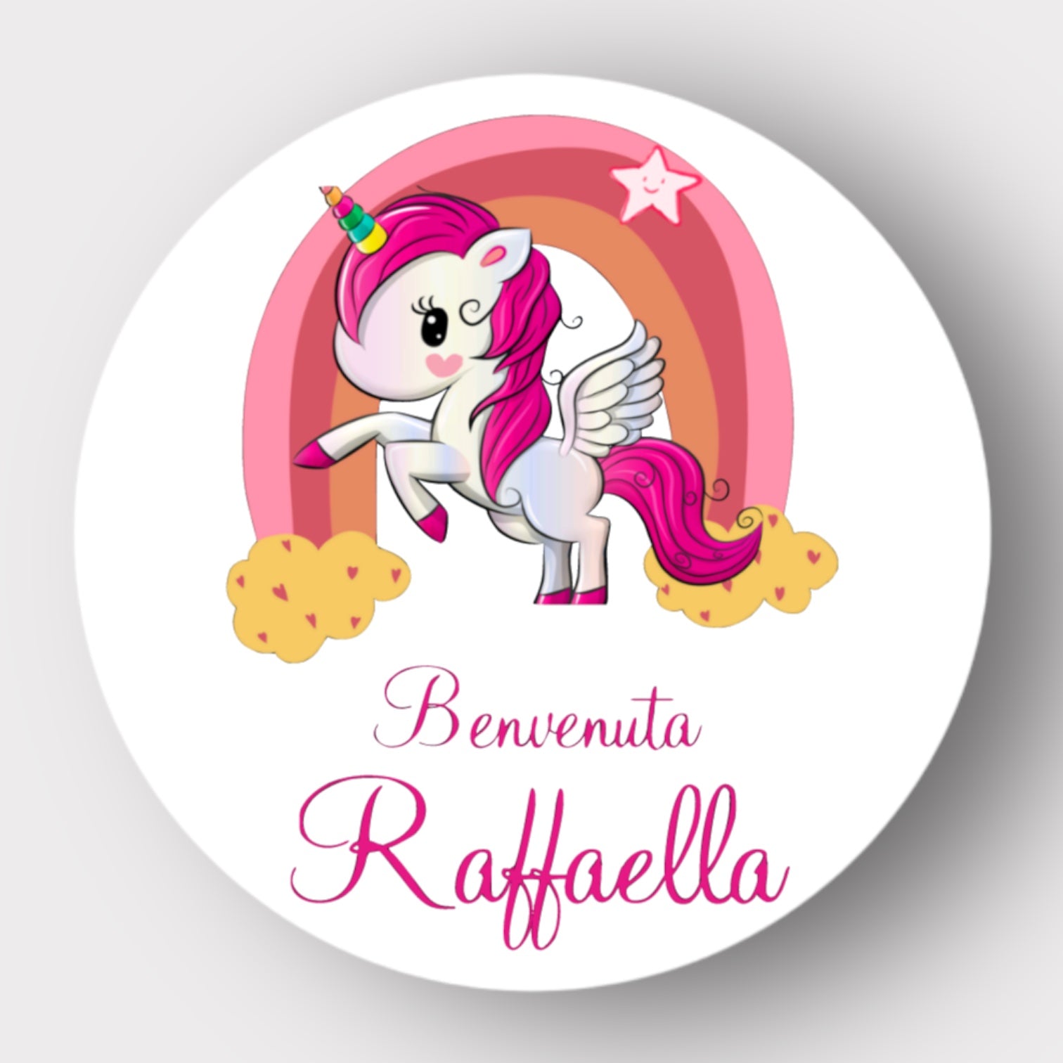 Adesivi Stickers Personalizzati Per Nascite, Baby Shower, Compleanni - Set di 50 o 100 Adesivi