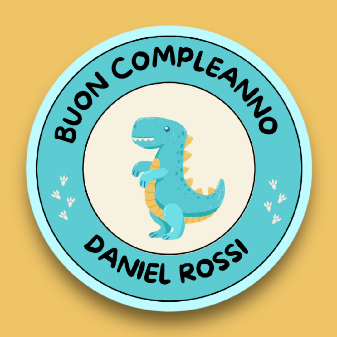 Adesivi Stickers Personalizzati Per Nascite, Baby Shower, Compleanni - Set di 50 o 100 Adesivi