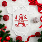 Baby Body Con Monogramma Di Natale