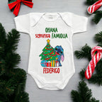 Body Di Natale Stitch Personalizzato Con Nome - Ohana