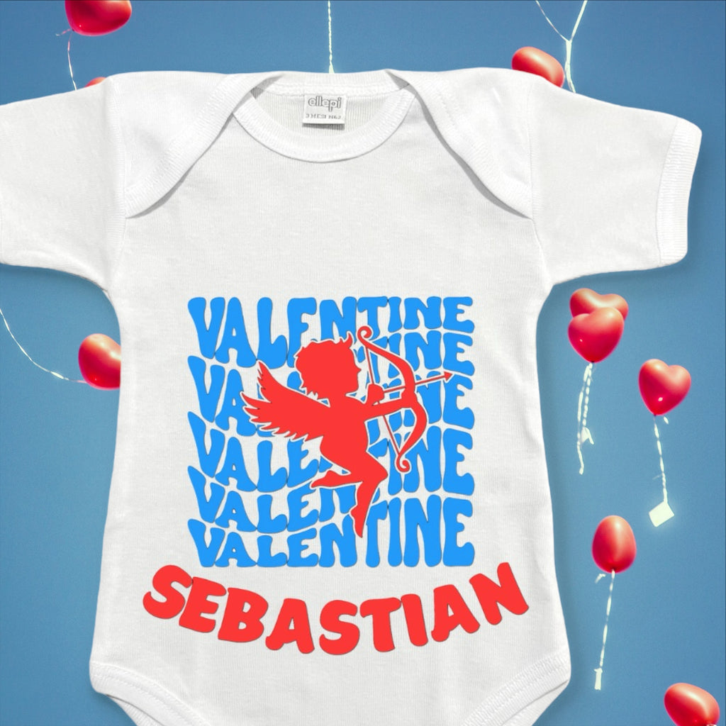 Baby Body San Valentino Con Nome Bimbo/Bimba