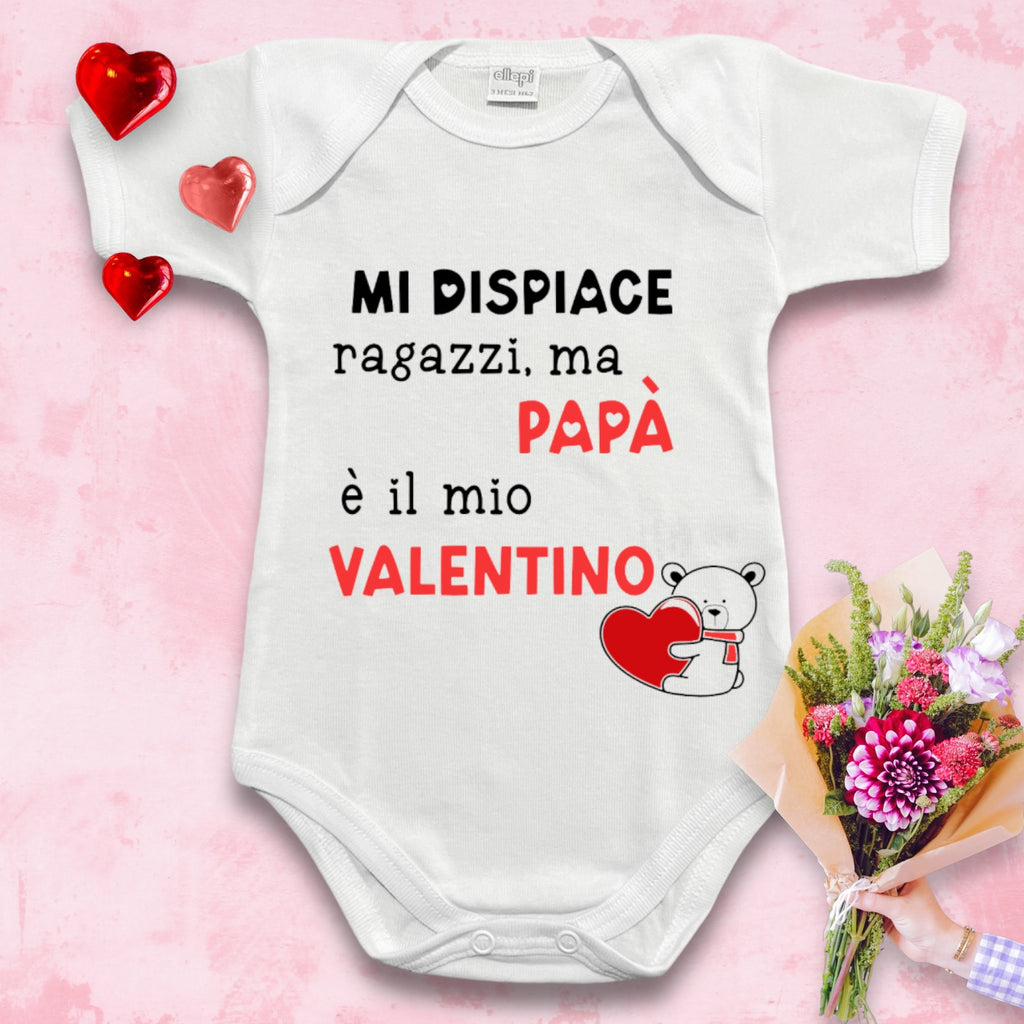 Baby Body Papà è Il Mio Valentino - Idea Regalo San Valentino