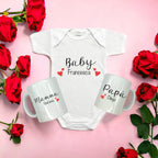 Tris Coordinato Famiglia - Tazze Personalizzate Mamma E Papà, Body Neonato Personalizzato